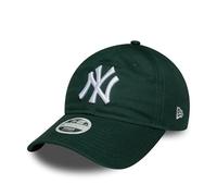 New Era 9Twenty WMNS MLB Yankees Cap Basecap Baseballcap Curved Brim York Damen/Herren - Metallschnalle, mit Schirm Frühling-Sommer Herbst-Winter Frühjahr Sommer Herbst Winter - One Size dunkelgrün