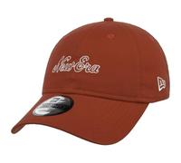 New Era 9Twenty Wordmark Cap Basecap Baseballcap Curved Brim Damen/Herren - Metallschnalle, mit Schirm Herbst Sommer Frühjahr Winter Frühling-Sommer Herbst-Winter - One Size rot
