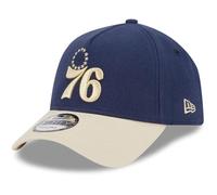 New Era A-Frame 9Forty Cap Moleskin Philadelphia 76ers Navy