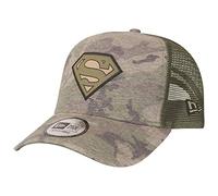 New Era A-Frame Adjustable Trucker Cap - Superman Wood camo