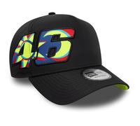 New Era VR46 Valentino Rossi Cappellino Baseball Ufficiale Moon Sun Camion E-Frame Nero Giallo Neon Regolabile, Nero, Taglia unica
