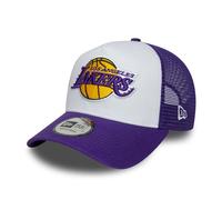 NEW ERA NBA 9FORTY Side Patch Trucker Cap LA Lakers - Lila/Weiß