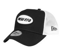 New Era Adjustable Trucker Cap - Retro Brand Patch schwarz