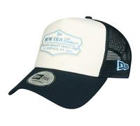 New Era Adjustable Trucker Cap - Retro Patch Navy/Chrome