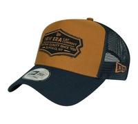 New Era Adjustable Trucker Cap - Retro Patch Navy/Peanut