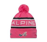 New Era Alpine F1 Team Offizielle Kollektion 2025 Cuff Knit Bommel Beanie Mütze Pop Pink, Rose, Einheitsgröße