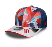 New Era Alpine F1 Team Offizielle Kollektion 2025 Pierre Gasly Drivers Silverstone Special Edition Baseball Cap Weiß Verstellbar, Marineblau, Weiß, Rot, Türkis, Einheitsgröße