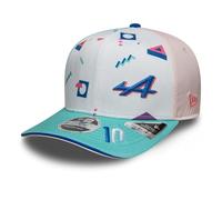 New Era Alpine F1 Team Offizielle Kollektion 2025 Pierre Gasly Drivers USA Miami Special Edition Baseball Cap Weiß Blau Verstellbar, weiß, Einheitsgröße