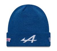New Era Alpine F1 Team Polyana Cuff Knit Beanie Mütze, Marineblau, offizielle Kollektion 2025, Marineblau, Einheitsgröße
