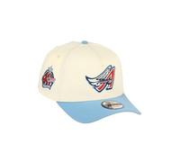 New Era Anaheim Angels MLB 40th Season Sidepatch Cooperstown Two Tone Chrome Light Blue 9Forty A-Frame Snapback Cap - One-Size