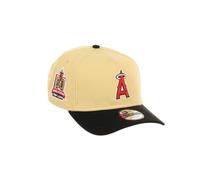 New Era Anaheim Angels MLB Angel Stadium 50 Years Sidepatch Vegas Gold Black 9Forty A-Frame Snapback Cap - One-Size
