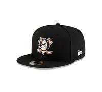 New Era Anaheim Ducks NHL Injection Schwarz Verstellbare 9Fifty Snapback Cap - One-Size