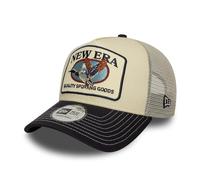 New Era Animal Print A-Frame Trucker Cap Beige - One-Size