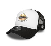 New Era Aprilia Racing Maverick Food E-Frame Mesh Baseball Trucker Cap - Erwachsene Unisex schwarz/weiß - verstellbar - Offizielles Merchandise, weiß, One size