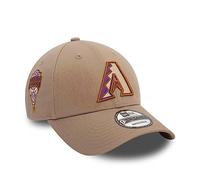 New Era Arizona Diamondbacks MLB 1998 Inaugural Season Sidepatch Beige 9Forty Adjustable Cap - One-Size