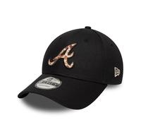 New Era Atlanta Braves MLB Faux Pony Infill 9Forty Cap Schwarz - One-Size