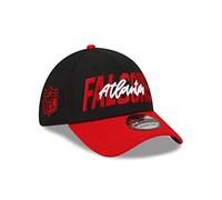New Era Atlanta Falcons 2022 NFL Draft Black Red 39Thirty Stretch Cap - M - L
