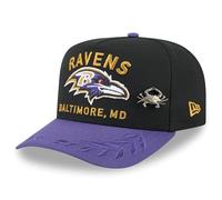 New Era Baltimore Ravens 2025 NFL Draft On Stage A-Frame 59FIFTY Fitted Hat für Herren, Schwarz/Lila