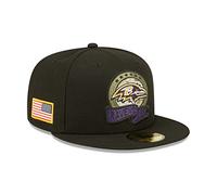 New Era Baltimore Ravens NFL Salute to Service 2022 Black 59Fifty Basecap - 7 3/8-59cm (L)