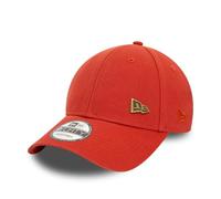 New Era Baseball Cap 9Forty verstellbar Strapback gebogener Schirm Metallpin Kappe rot - One-Size