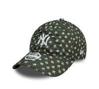 New Era Baseball Cap New York Yankees grün floral Strapback gebogener Schirm Kappe Frau Mädchen - One-Size
