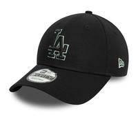 New Era Team Outline 9FORTY Los Angeles Dodgers Kappe pechschwarz/grün