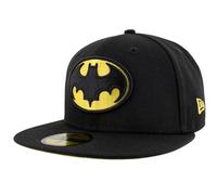 New Era Batman 1989 Keaton Logo 59Fifty Fitted Hat, Schwarz , 59