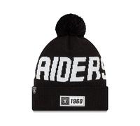 New Era Bommelmütze ONF19 Sport Knit schwarz Oakland Raiders