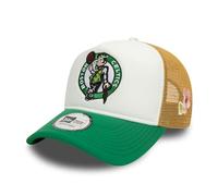 New Era Boston Celtics Truckercap NBA Florale Stickerei verstellbare Kappe Basketball Sommer weiß grün - One-Size