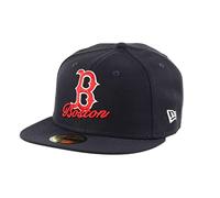 New Era Boston Red Sox Dual Logo Navy 59Fifty Basecap - 7 1/4-58cm (L)