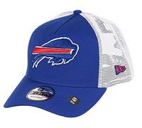 New Era Buffalo Bills NFL White Mesh Trucker 9Forty A-Frame Trucker Cap - One-Size