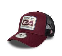 New Era Buffalo NY 9Forty A-Frame Trucker Cap Dunkelrot - One-Size