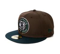 New Era Cap 59FIFTY Herren Basecap NBA Limited Edition (Brooklyn Nets, braun/grün, 7 5/8)