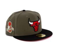 New Era Cap 59FIFTY Herren Basecap NBA Limited Edition (Chicago Bulls, Oliv/schwarz, 6 7/8)