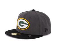 New Era Cap 59FIFTY Herren Basecap NFL Limited Edition (Green Bay Packers, grau/schwarz, 7 7/8)