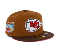 New Era Cap 59FIFTY Herren Basecap NFL Limited Edition (Kansas City Chiefs, braun, 7 7/8)