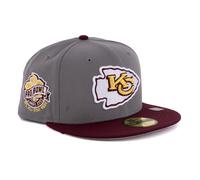 New Era Cap 59FIFTY Herren Basecap NFL Limited Edition (Kansas City Chiefs, grau/Maroon, 7 3/4)