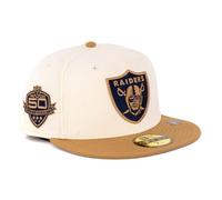 New Era Cap 59FIFTY Herren Basecap NFL Limited Edition (Las Vegas Raiders, Cream, 7 3/4)