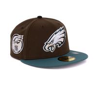 New Era Cap 59FIFTY Herren Basecap NFL Limited Edition (Philadelphia Eagles, braun/grün, 7 7/8)