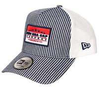 NEW ERA - Cap - Adjustable A-Frame Trucker Cap - Distressed Patch - Olive/White