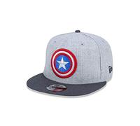 New Era Captain America Comic Graphite 9Fifty Snapback Cap Heather Graphite - One-Size