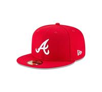 New Era Cardinal rot/weiß New York Yankees Basic 59Fifty Fitted Hat Cap (7, Rot/Ausflug, einfarbig (Getaway Solids), 58 EU