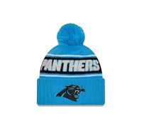 New Era Carolina Panthers NFL 2024 Sideline Sport Knit Blau Bommelmütze - One-Size
