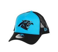 New Era Carolina Panthers NFL Two Tone Blau Schwarz Verstellbare 9Forty A-Frame Trucker Cap - One-Size