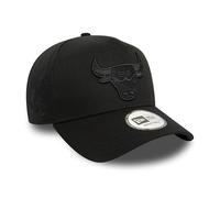 New Era Chicago Bulls 9Forty Cap Basketball verstellbar gebogener Schirm tonales Teamlogo Kappe NBA schwarz - One-Size