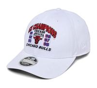 New Era Chicago Bulls 9FORTY M-Crown 6X NBA Finals Champions Snapback Cap Verstellbare Mütze Weiß