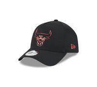 New Era Chicago Bulls Black NBA Foil Pack Black and Red 9Forty E-Frame Snapback Cap - One-Size