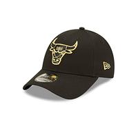New Era Chicago Bulls Metallic Logo Black 9Forty Adjustable Cap - One-Size