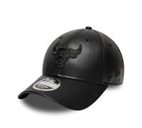 New Era Chicago Bulls PU 9Forty M-Crown Cap Kunstleder Schwarz - One-Size