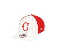 New Era Cincinnati Reds MLB Two Tone White Red Pinstripe 39Thirty Stretch Cap - S-M